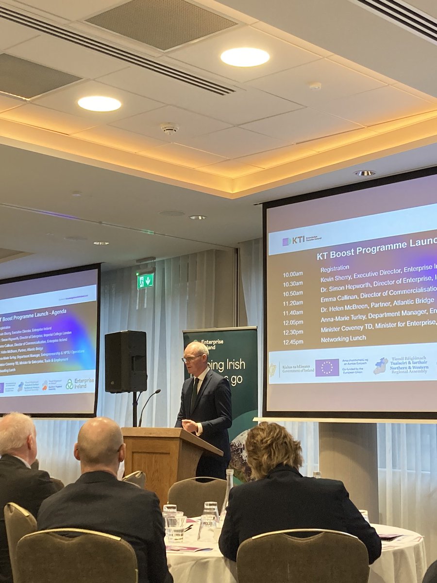 hooksieteresa's tweet photo. The new @Entirl KT Boost Programme launched today by Minister @simoncoveney co-funded by exchequer 🇮🇪 &amp; #ERDF 🇪🇺 will support Irish Higher Education Institutes to boost entrepreneurship, SME’s &amp; competitiveness across the region

See more: https://t.co/pMlmVFX9ss

#EUinmyRegion https://t.co/CI0hFznsAl