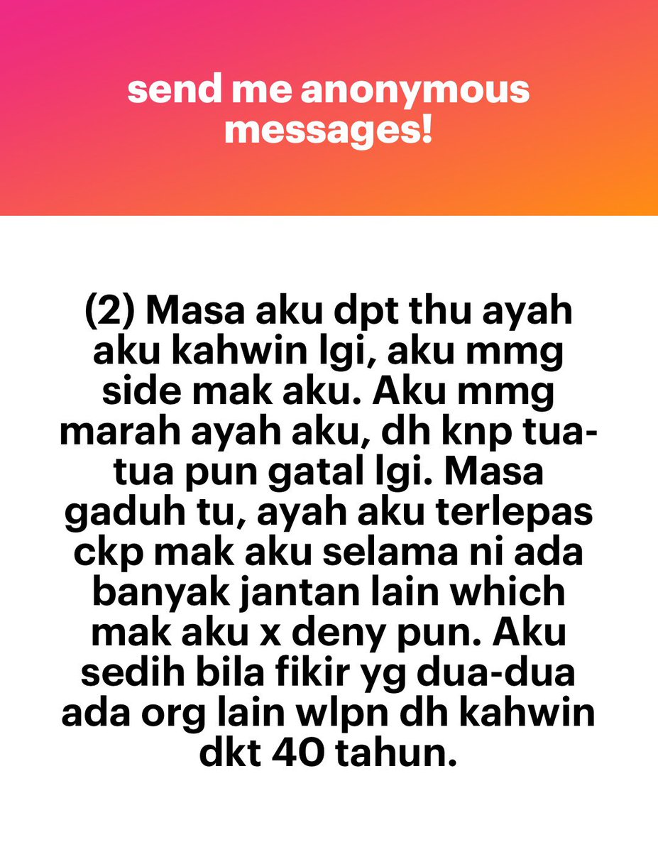 meinmokhtar's tweet photo. Ni la kot antara bukti stay in marriage sebab anak anak.  Sampai 40 tahun huhu. https://t.co/UfWXWvRxOD