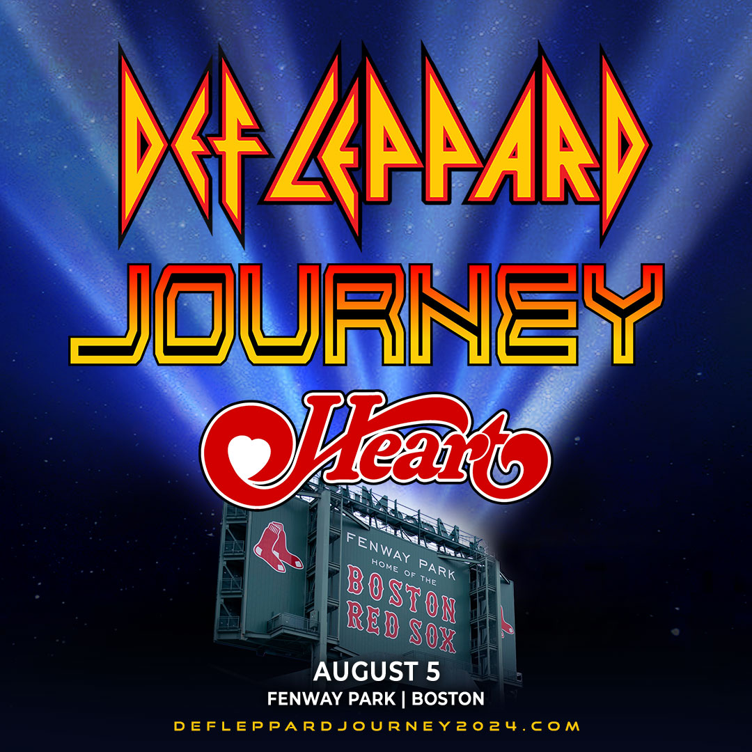 Def Leppard & Journey are headed to Fenway for the The Summer Stadium Tour 2024! Sign up for presale now & get ready to rock on Aug. 5 with Def Leppard, Journey, & Heart: defleppardjourney2024.com