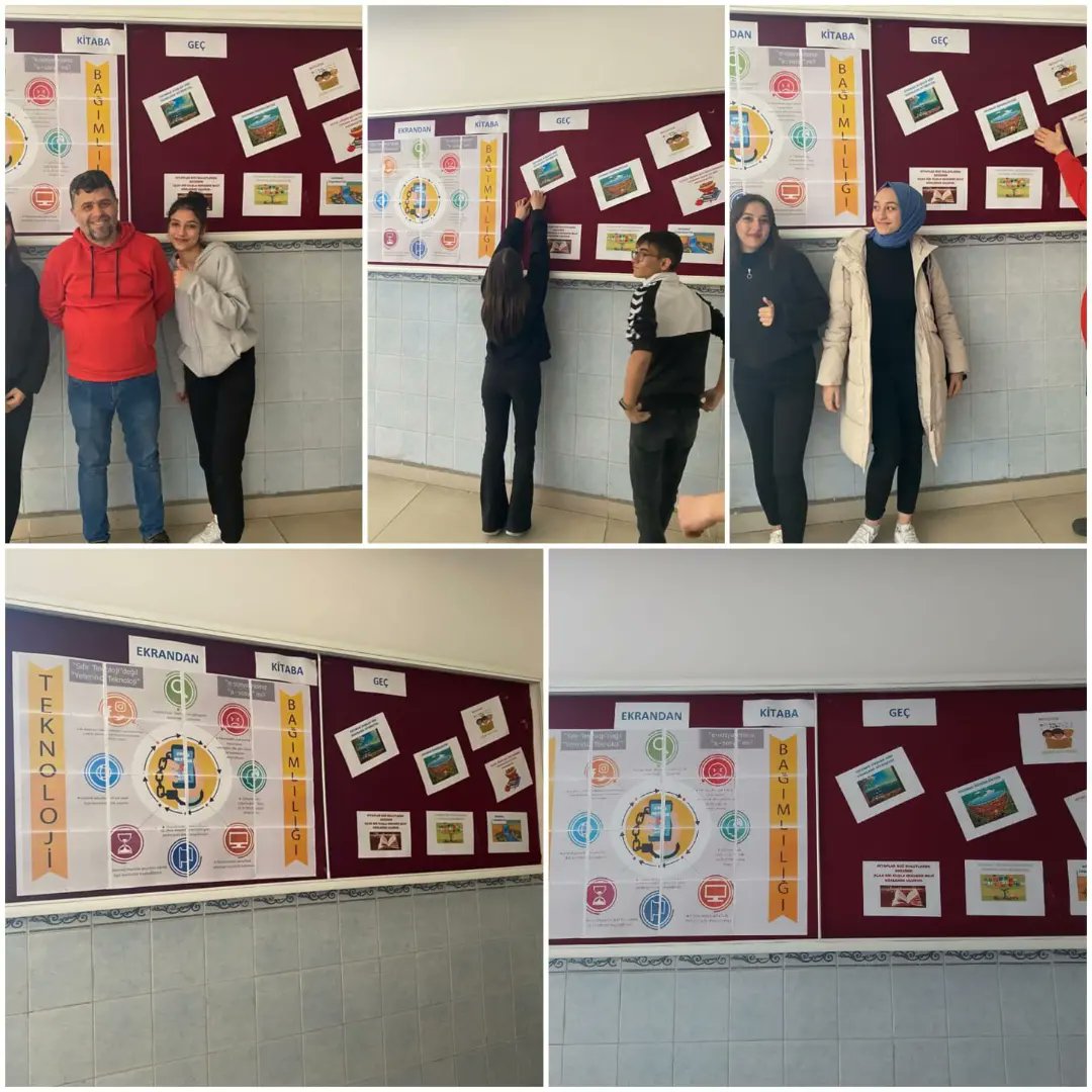 Ekrandan kitaba geç projesi için etkinliklerimiz başladı. Emek veren idareci öğretmen ve öğrencilerimize teşekkür ederiz