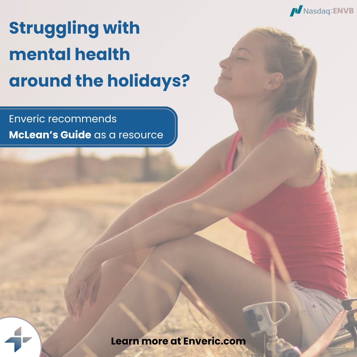 Enveric_Bio's tweet image. While the holidays bring joy to many, it can also be challenging for others.

According to the National Alliance on Mental Illness, 64% of individuals living with a mental illness felt that their conditions worsened around the holiday season.

#ENVB #MentalHealth #Biotechnology