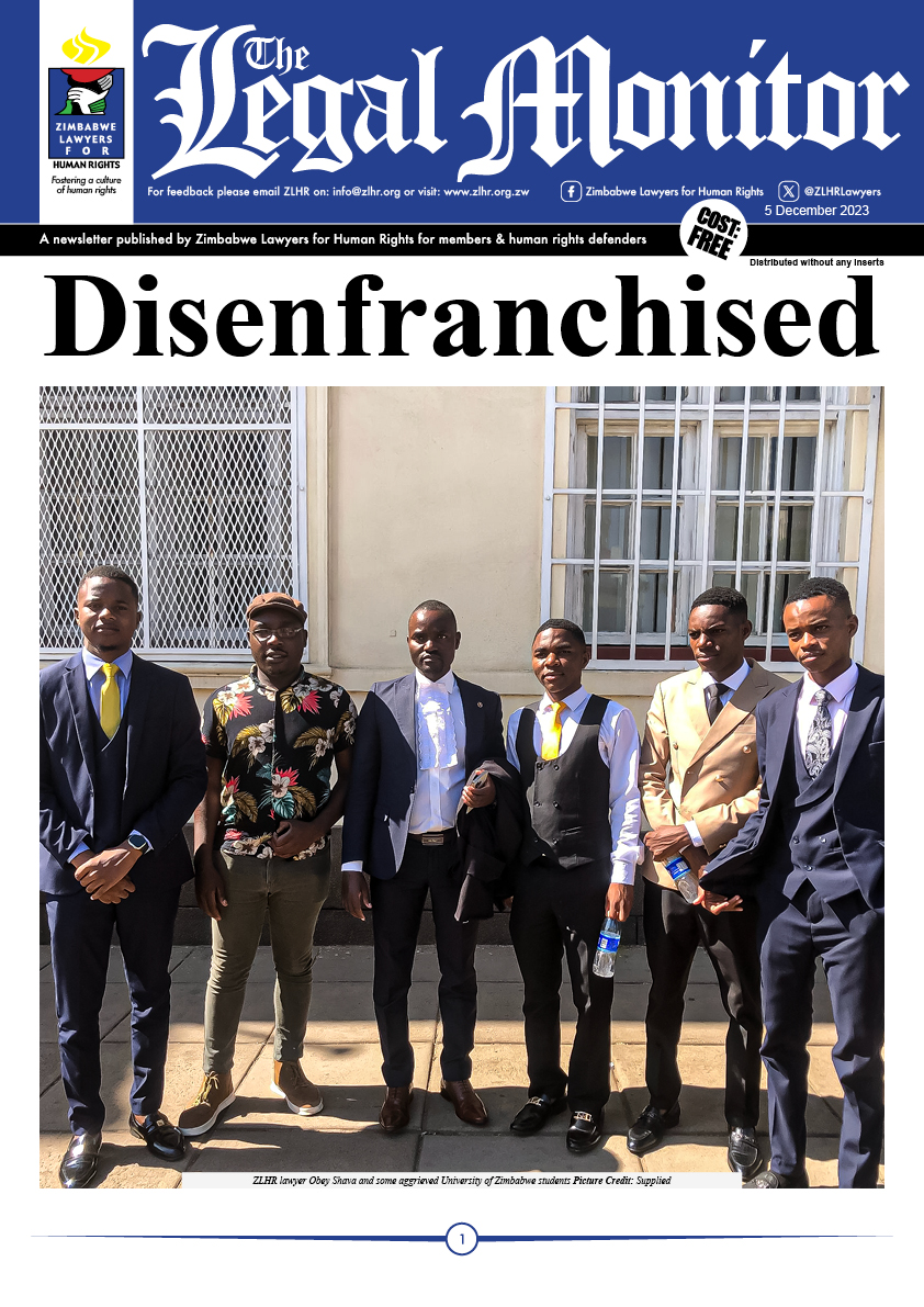 ZLHRLawyers's tweet image. We have just published our flagship newsletter, The Legal Monitor Students Edition. Read on...