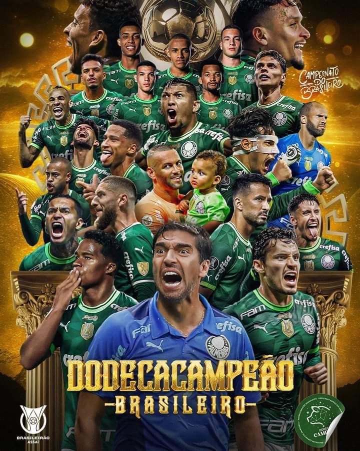 FAMILIAPAL94891's tweet photo. 🗣️ 𝗡𝗘𝗩𝗘𝗥! 𝗚𝗜𝗩𝗘! 𝗨𝗣! ☝️🐷

O Palmeiras não esmorece. O Palmeiras não se entrega. O PALMEIRAS RESISTE! O PALMEIRAS VENCE! PELA 12ª VEZ NA HISTÓRIA, O 𝗠𝗔𝗜𝗢𝗥 𝗖𝗔𝗠𝗣𝗘𝗔̃𝗢 𝗗𝗢 BRASIL CONQUISTA O BRASILEIRÃO! TODOS SOMOS DO-DE-CA! 🏆

#ViradaHeroica
#AvantiPalestra https://t.co/fHkgMyxxE6