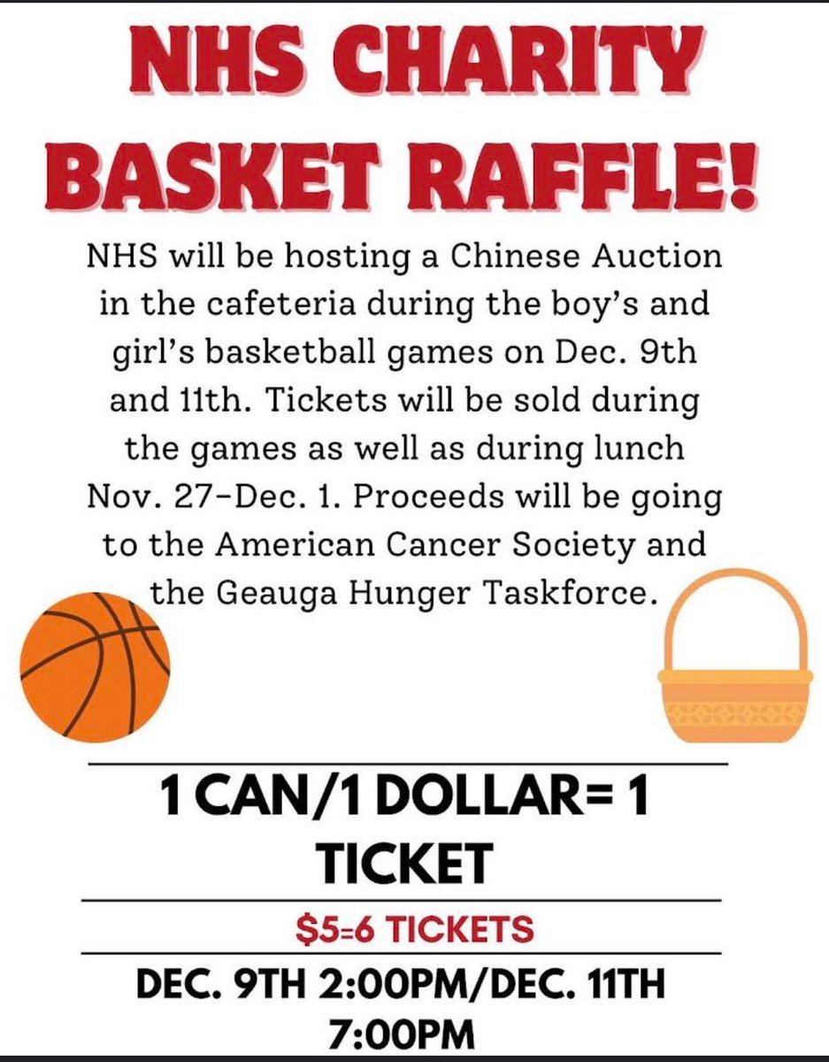 toppernation's tweet photo. Hey @chardon_crazies 

Stop by The Barn on Sat 12/9 or Mon 12/11 to support the Hilltopper basketball teams and the NHS Food Drive! https://t.co/I535t027Hy