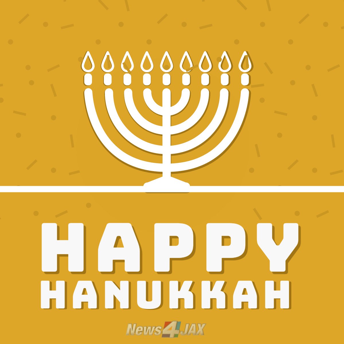 Happy Hanukkah from all of us here at News4Jax! The Jewish eight-day “festival of lights" begins this evening! 📷 bit.ly/3Ng4eSI