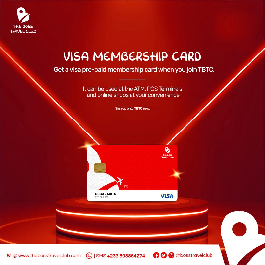 Did you know that as a member of The Boss Travel Club, you receive a customised visa prepaid card 💳?

Experience the convenience in using this card 💳 for online purchases !

Download the App & Sign Up

#thebossapp #thebosstravelclub #travel #adansitravels  #travelclub  #gcbbank