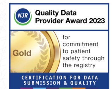 So pleased to see that <a href="/njr/">njr</a> have awarded Kingston Hospital Gold. #amazingteam <a href="/Harmudge/">Tracey Kelly 💙</a> @KingstonHospNHS <a href="/NicholaKane2/">Nichola Kane</a>