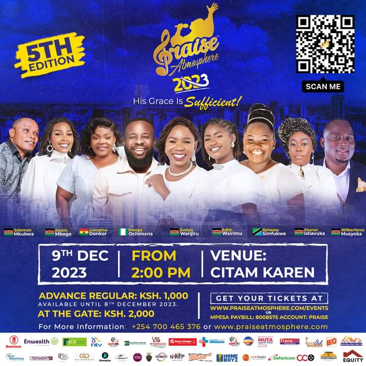 letmusicpreach's tweet photo. Happening this Saturday 9th December is PRAISE ATMOSPHERE!
Get your praise shoes ready๐
Meanwhile, tukimbie pale https://t.co/zLA0bdMpMG or Paybill: 8008575, Account name: PRAISE and grab yourself a ticket
#TukutanePraiseAtmosphere2023
#LetMusicPreach https://t.co/aSjuWbwELO