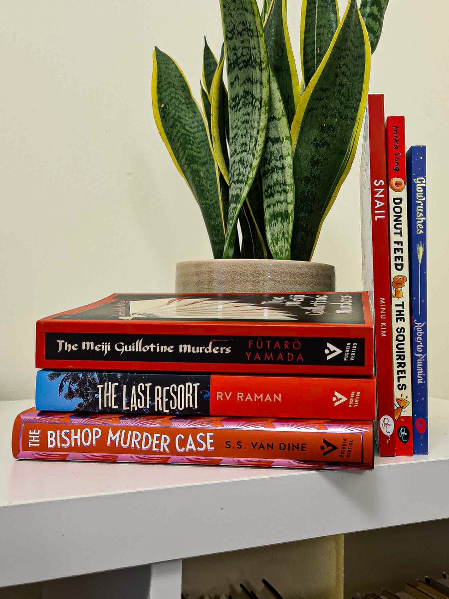 📚Published today! 
New in our Japanese Crime lineup🪭 
Investigations at a Himalayan Resort⛰️ 
A deluxe edition of a Jazz age mystery🎷
A picture book about going at your own pace🐌 
Our first Norma &amp; Belly Adventure🍩 
A small and highly acclaimed tale ideal for stocking🎅