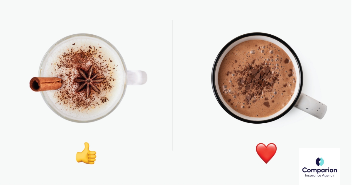 AmyDAgency's tweet image. Which one is better? Leave a 👍 for eggnog, or a ❤️ for hot chocolate.