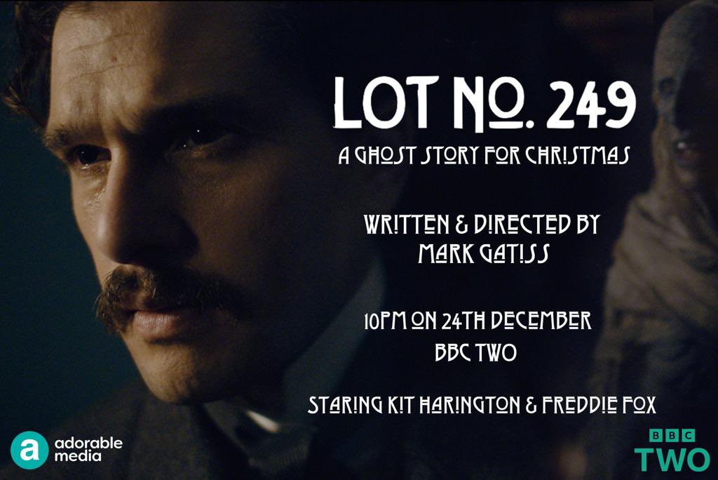 Very delighted indeed to bring you another Ghost Story for Christmas in the form of ‘Lot No.249’. Doyle, decadence and desiccated Egyptians! Christmas Eve, 10pm BBC2. bbc.co.uk/mediacentre/me…