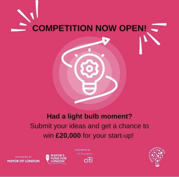 We were proud to recently collaborate with @LCFLondon for their Graduate Futures Hackathon where teams worked together to devise & pitch sustainable business ideas w/ the intention to enter the Mayor’s Entrepreneur Competition - which is now open for applications in our bio! 💡