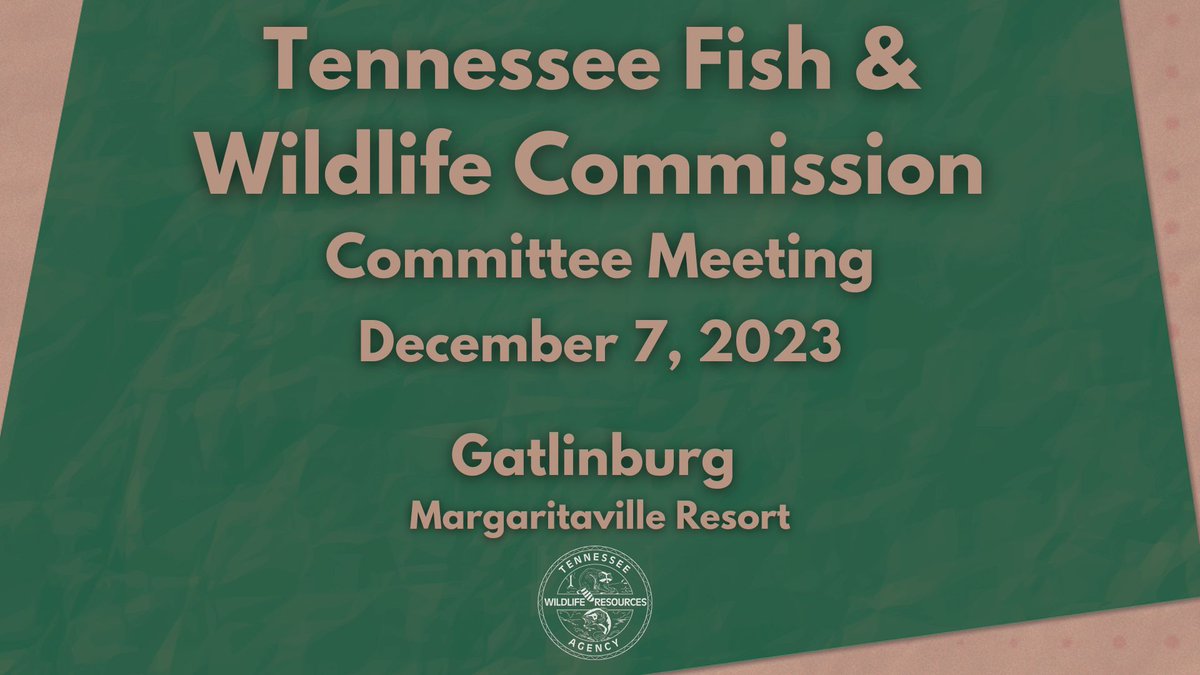 Join us LIVE at 1 p.m. EST for the Tennessee Fish and Wildlife Commission Committee meeting. Watch: youtube.com/live/faeVmNEiN… #tnwildlife #gooutdoorstennessee