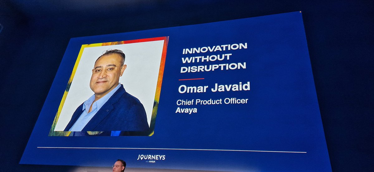 '<a href="/Avaya/">Avaya</a> is back, have great products and innovation'c says Omar Javaid, CPO, Avaya. #JOURNEYSwithAvaya