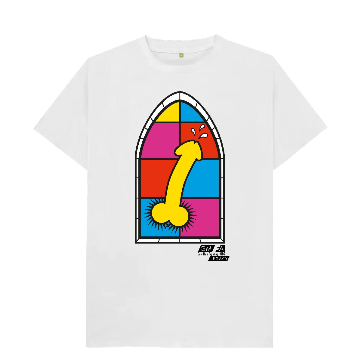 lgbthero's tweet photo. Check out our Stained Glass t-shirt from the GMFA Legacy collection on our brand new online shop!

The Stained Glass t-shirt comes in black and white... and even a handy tote bag!

The design is originally from a GMFA 'The Rules’ leaflet from 2001. The leaflet was created to challenge a list of perceived unwritten ‘commandments’ for backrooms and saunas that acted as barriers to safer sex.

T-shirt (black or white): £23
Tote bag: £14

Profits from our new shop will go towards funding our HIV prevention and education work and supporting people living with HIV.

To buy: https://t.co/UaltUI4dRe