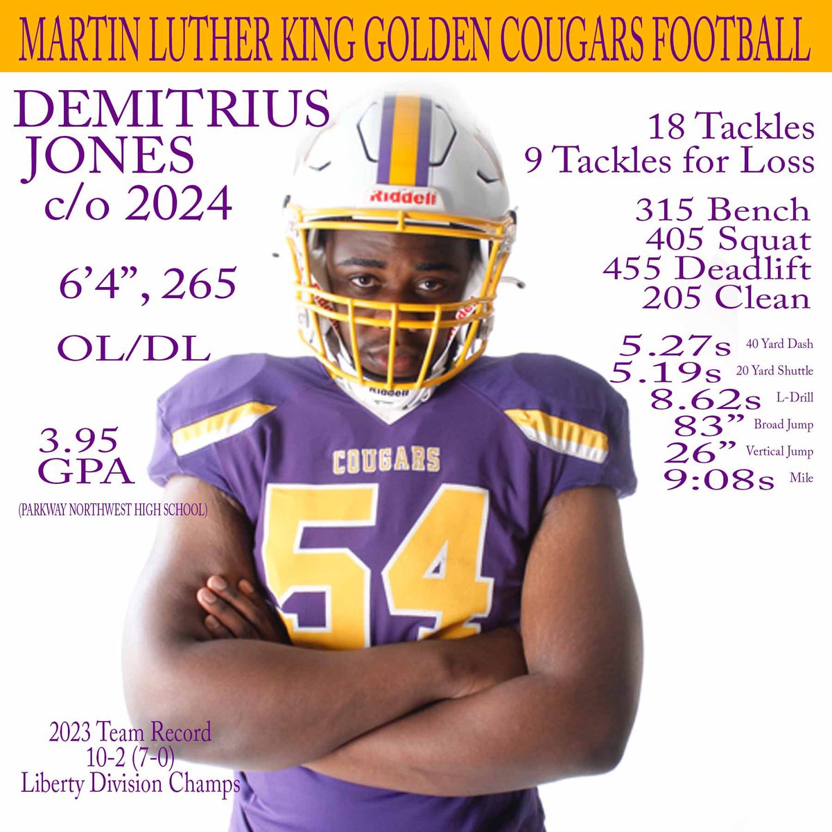 MLK Cougars Football tweet media