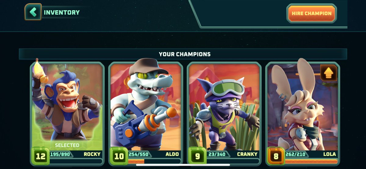 ApeStarsP2E's tweet photo. New character cards for V2.2 😎

We will have a new champion soon, can you guess which animal? 👀 https://t.co/MQrtZLT21T