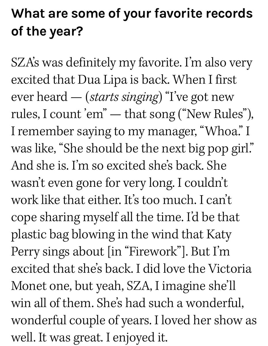 one thing about adele is that she will always support women