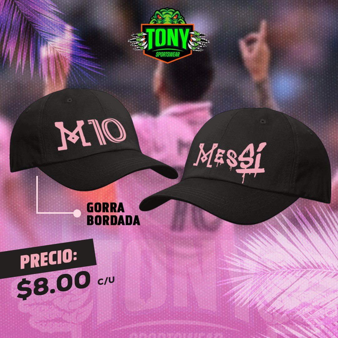 ⭐️ ¡La gorra del mejor jugador del mundo! 🐐

En Tony Sportswear tenemos la gorra 🧢 de Messi y el Inter Miami, la puedes adquirir en nuestras 10 tiendas a nivel nacional y también en nuestra página en línea tonysportselsalvador.com 💻

💰 $8.00