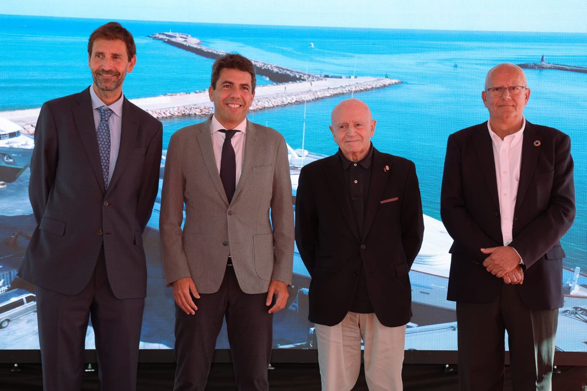 El puerto de Dénia sigue avanzando. Hoy inauguramos la ampliación del Varadero Port que representa un avance significativo. Una expansión que impulsa el desarrollo marítimo en la zona. Gracias al Presidente del grupo de empresas Matutes y Presidente de Portdenia Superyacht