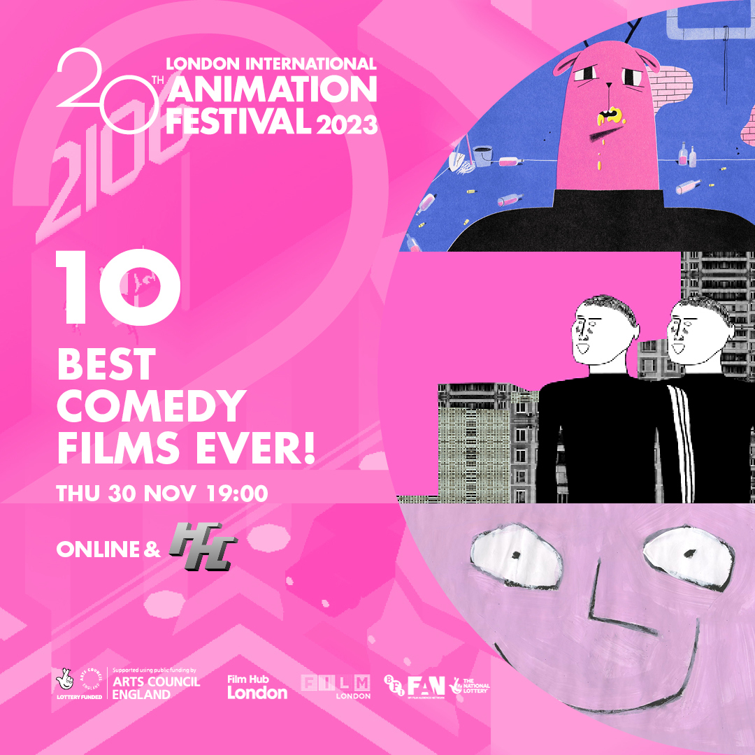 Fancy a giggle? 10 of the funniest and weirdest films we've ever screened at LIAF over the years. Last chance to grab an online ticket - this will slide from our streaming platform this afternoon.👇bit.ly/3NfATrs