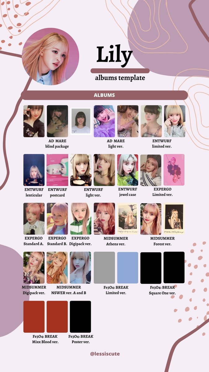Lessiscute's tweet photo. (=^-ω-^=) NMIXX 'Fe3O4: BREAK’
card template / wishlist
☆ #NMIXX #엔믹스 #NSWER #photocard #ADMARE #ENTWURF #expergo #A_Midsummer_NMIXXs_Dream #Fe3O4_BREAK #Soñar #LILY #HAEWON #SULLYOON https://t.co/Lyjvb2aCBH