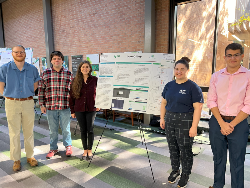 UNT Computer Science & Engineering (@untcse) on Twitter photo Capstone student groups presented their projects at Fall 2023 Senior Design this past Friday, Dec. 1st. Congratulations on a successful event and presentation as a whole! Y'all killed it! 🙃 
READ MORE: computerscience.engineering.unt.edu/news/capstone-…… #UNT #ComputerScience #InformationTechnology Capstone student groups presented their projects at Fall 2023 Senior Design this past Friday, Dec. 1st. Congratulations on a successful event and presentation as a whole! Y'all killed it! 🙃 
READ MORE: computerscience.engineering.unt.edu/news/capstone-…… #UNT #ComputerScience #InformationTechnology