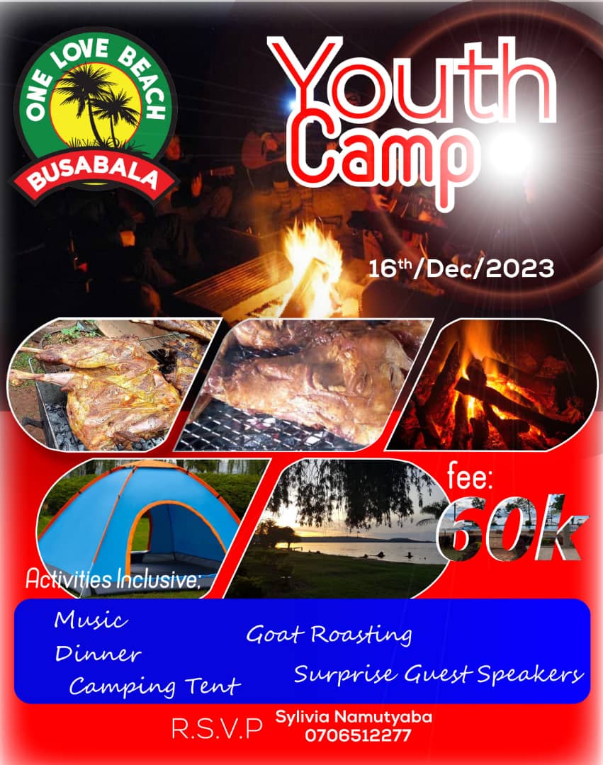 Geofrixmukasa's tweet photo. THURSDAY REMINDER!!
Why nt endng the year boldly?🤳
-Surprise Guest spkers🗣.
-Goat🐐 roasting. 
-Revoltionary muzk🎶.
-Revolutionary stories💪
-Dinner🍽.
-Camping tent⛺.

Everything on your package of 60k. 

16th December 💃💃
#campfire 🔥
#busabaala 
Book ; 0.7.0.6.5.1.2.2.7.7 https://t.co/tkJmcA4YMA