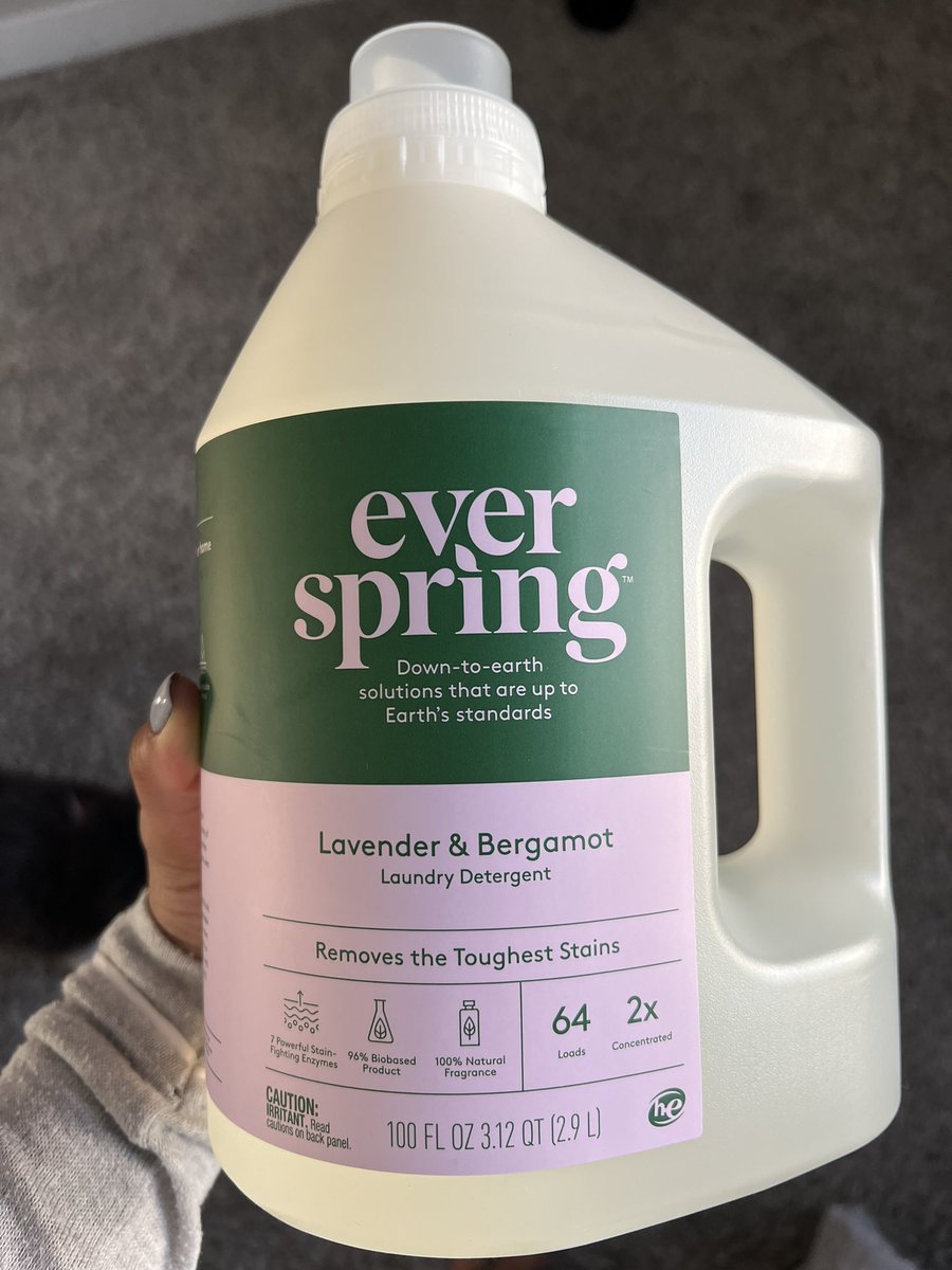 I love this laundry detergent. I stopped using Tide, Gain, etc and switched to natural brands. This one gets my clothes so clean and the scent is top tier.