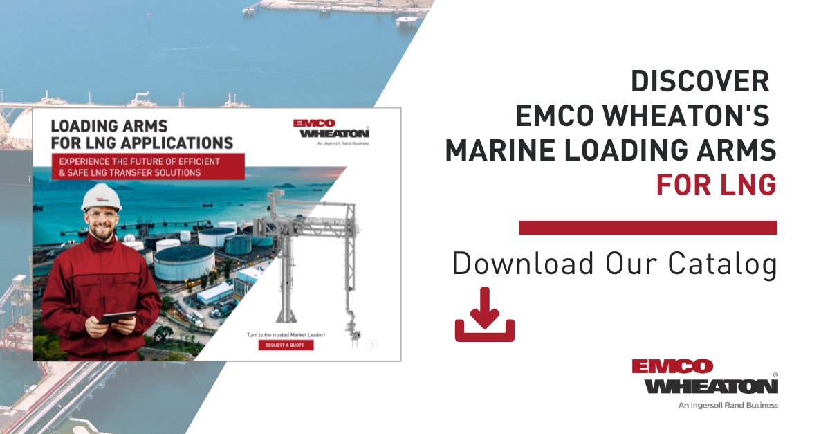EmcoWheaton's tweet image. 👉shorturl.at/aJP45
Download our free Emco Wheaton LNG Brochure by clicking on the link below! Inside, you’ll find:
✔️ A complete range of Emco Wheaton’s LNG solutions portfolio of Marine Loading Arms and Land Loading Arms.
#LeanOnUs #EmcoWheaton #MarineLoadingArms #LNG