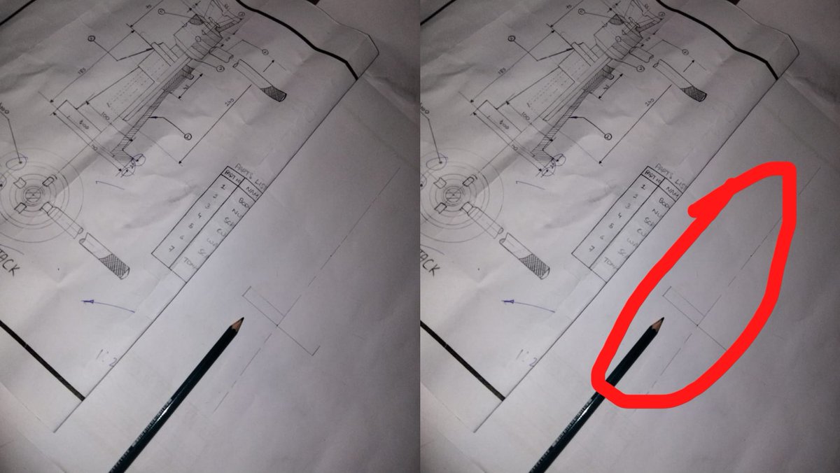 How is your preparation for Tomorrow’s #MachineDrawing Exam?? 
Me - Yeah Almost oka Axis Line Draw Chesa