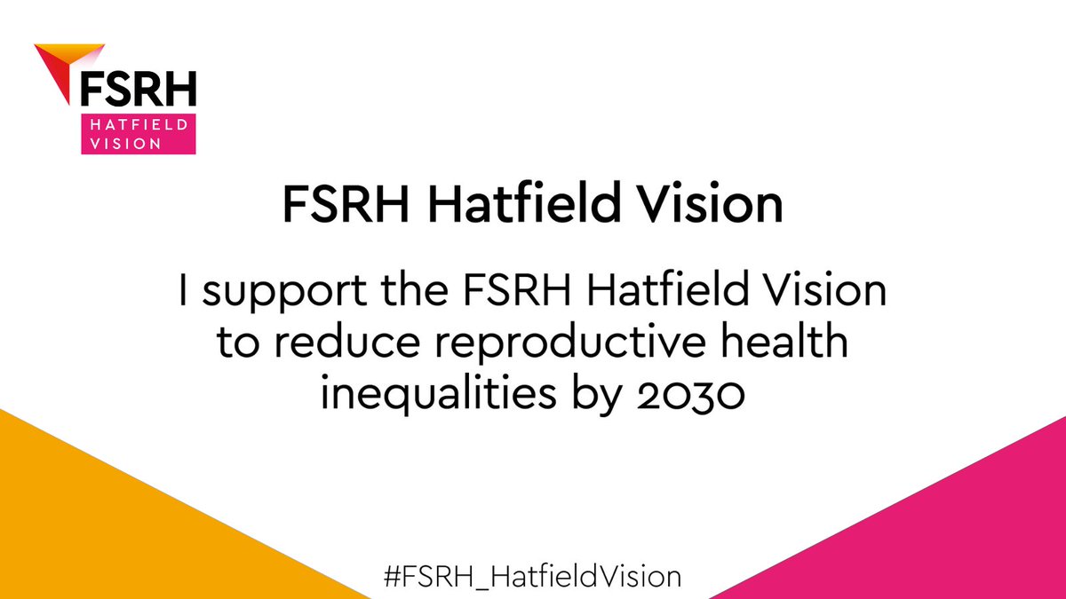 This marks another significant step towards achieving the ambition of the Vision to significantly reduce reproductive health inequalities by 2030. 
👉Find out more about the #FSRH_HatfieldVision: t.ly/z7fj4