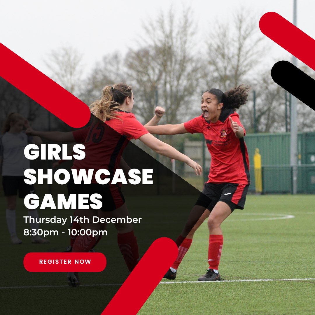 🚨 HAVE YOU REGISTERED for next weeks showcase game? We’re giving female players in Year 11 the opportunity to showcase their talents in front of our academy coaches. Register here: shorturl.at/jqJKT