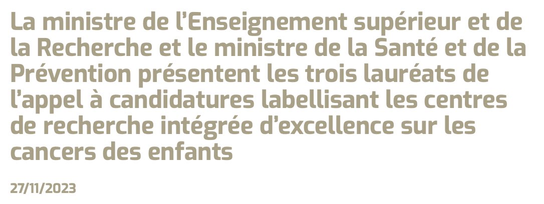 Bravo aux collègues du SCALab impliqués dans le projet EN-HOPE SMART4CBT ! Il s’agit d’une labellisation d’un centre de recherche intégrée d’excellence sur les cancers des enfants qui va impliquer une dizaine d’équipes cliniques et de recherche à Lille, Nancy et Strasbourg.
