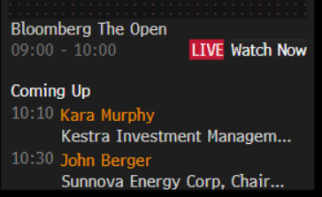 Join me at 10:10 ET on Bloomberg TV!