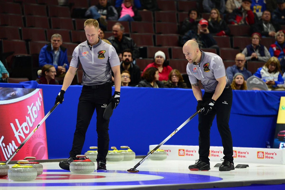 #ThrowbackThursday to 2017 Cdn Olympic Trials action! #curling #TBT 

📸: Stan Fong/The CurlingNews