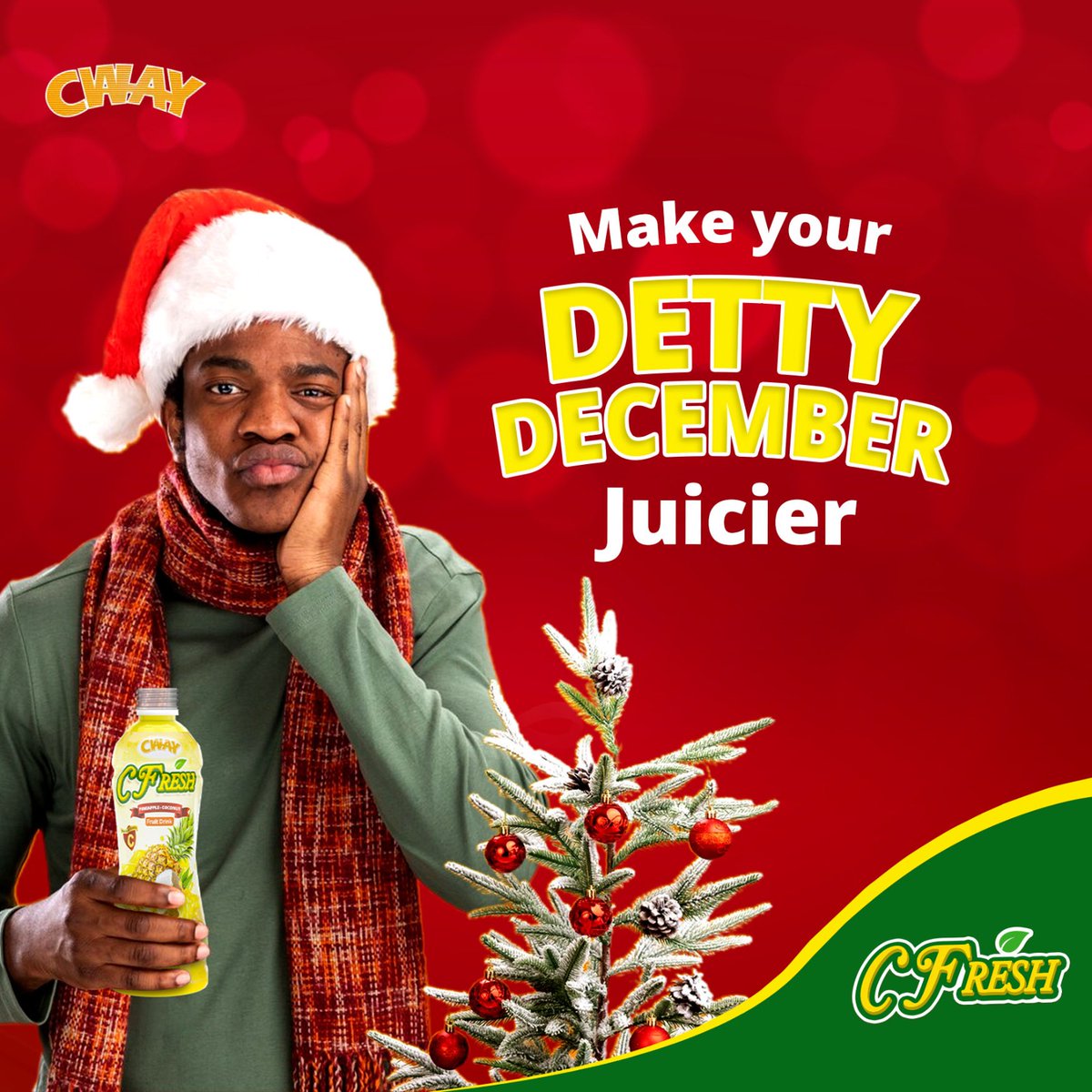 cfreshjuice's tweet photo. Detty December just got a whole lot juicier with CFresh Fruit Drink! 🍹

This season, sip, soak up the fruity vibes, and indulge in the refreshing burst of flavors with CFresh to make your December dettylicious!

#DettyDecemberJuiciness #CFreshExperience https://t.co/98Ygog5vKJ