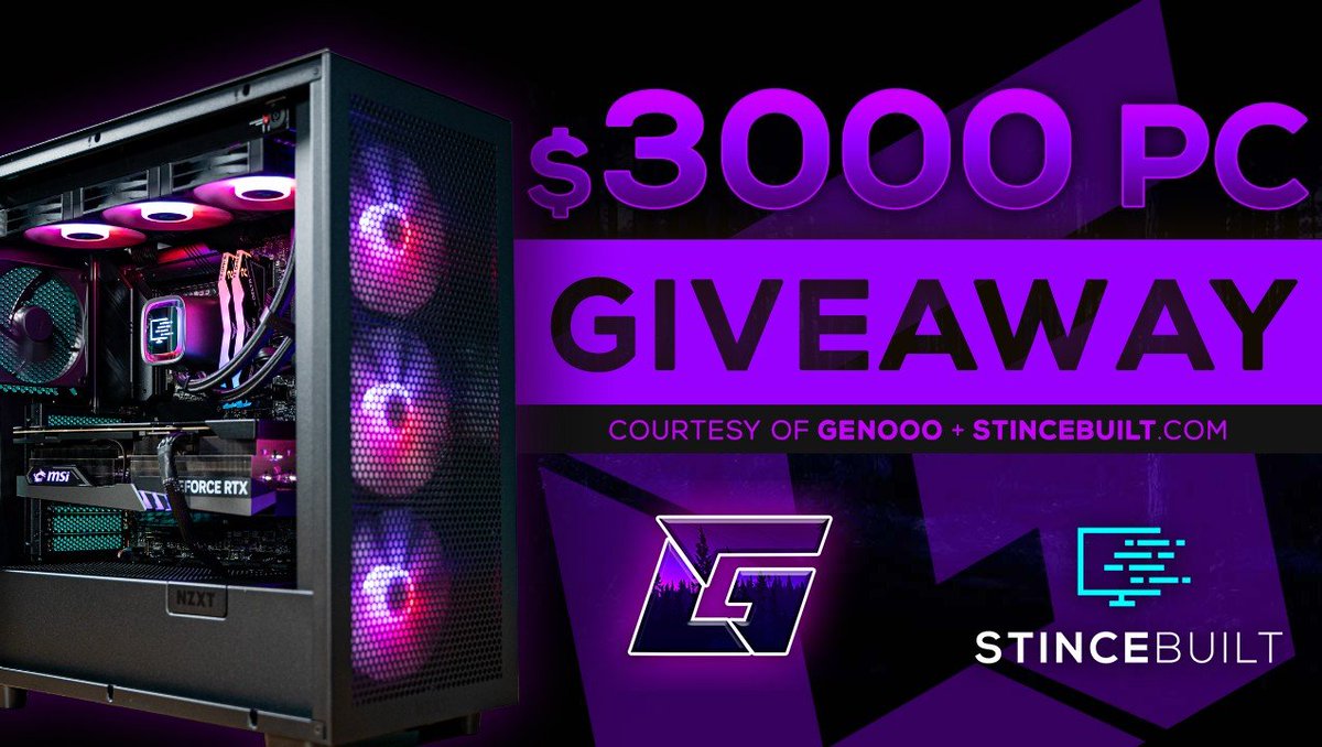 🎁🎂We're excited to announce <a href="/genooocs/">genooo 🕊️</a> Birthday PC Giveaway! 🎂🎁

✅Like and Repost  
✅Follow <a href="/genooocs/">genooo 🕊️</a>
✅Follow <a href="/StinceBuilt/">StinceBuilt.com</a> 
✅Follow <a href="/JeffMStinson/">Jeff “Stince” Stinson</a> 
✅ and enter below:
giveaways.joinsurf.com/StinceBuilt/ge…

🎄Maker sure to tag your friends!  Ends Dec 21st!🎄