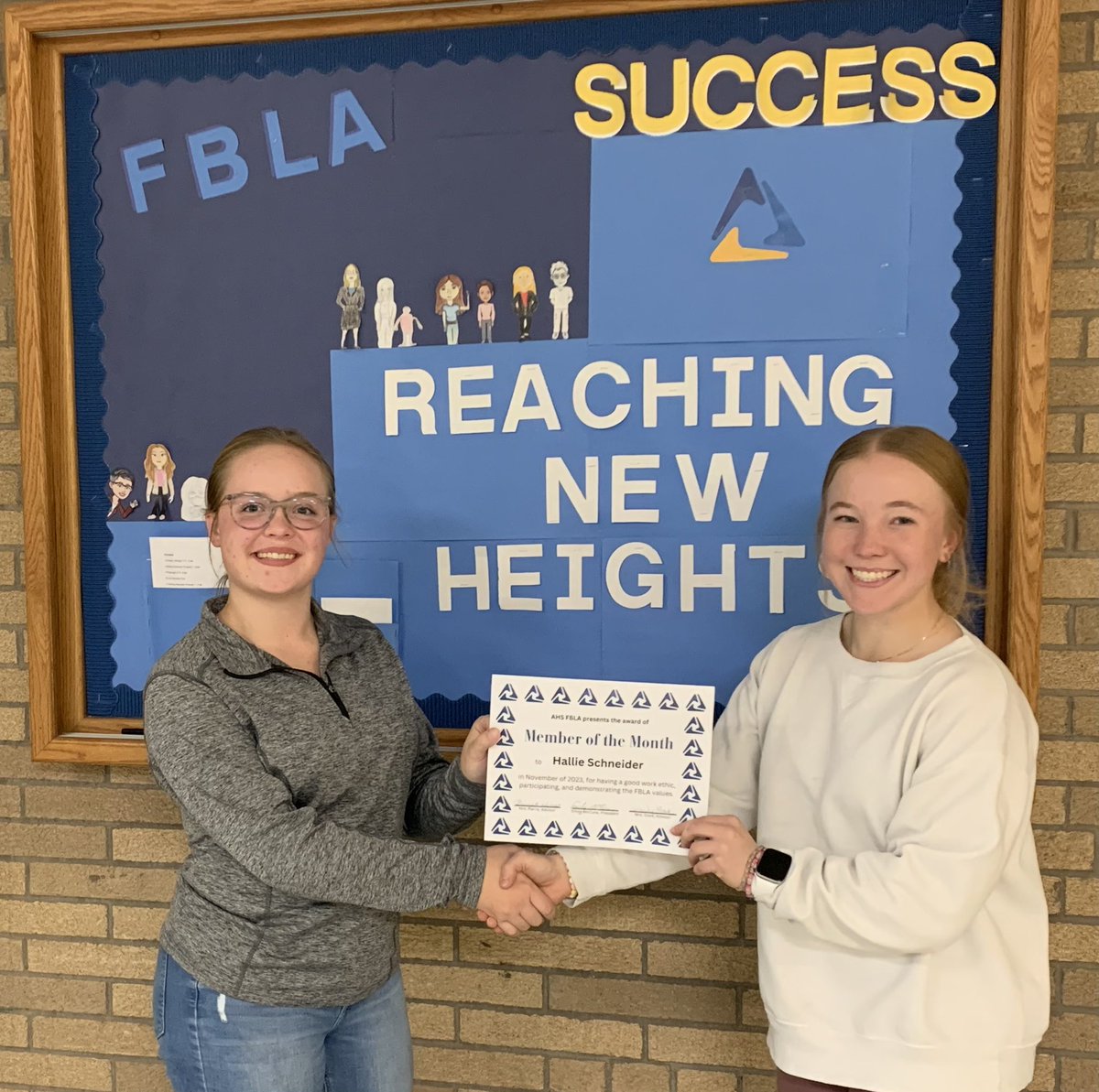 Congrats to our FBLA member of the month: Hallie Schneider!