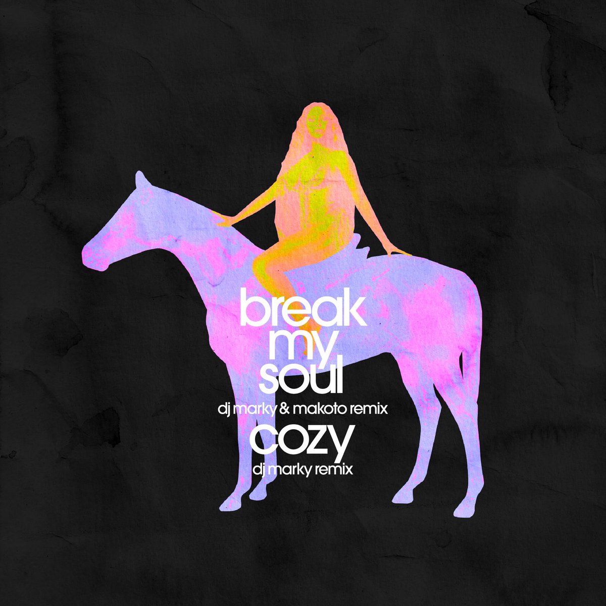 djmarky's tweet image. Break My Soul + Cozy : DJ Marky &amp;amp; Makoto Remixes out now / já a venda ! 

Grab your copy here / Garanta ja a sua copia aqui: 

humanelements.bandcamp.com/album/break-my…