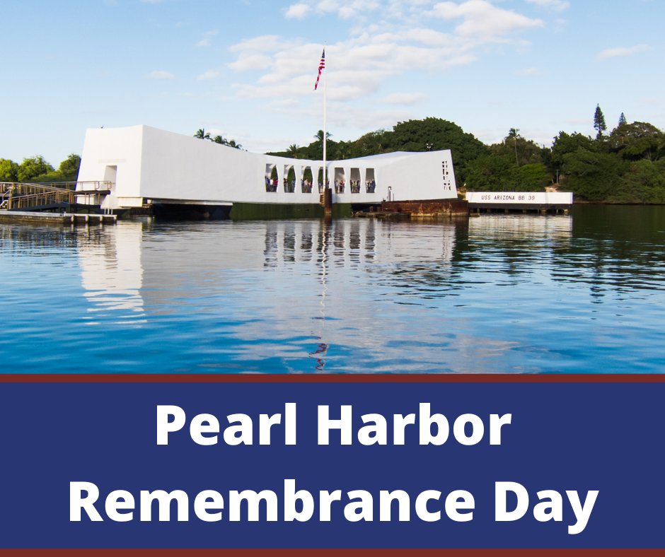 Please take a moment today in honor of National Pearl Harbor Remembrance Day to remember and honor the 2,403 Americans who lost their lives 82 years ago today.