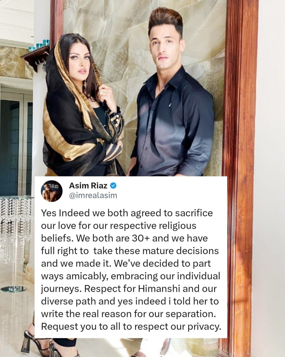 Asim Riaz has opened up about her break up with Himanshi Khurana, saying they decided to part ways amicably #AsimRiaz #HimanshiKhurana #asimanshi