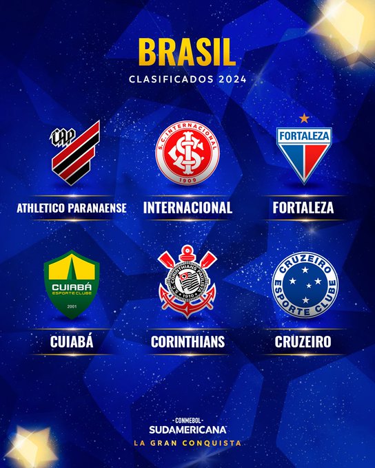 Copa Sul-Americana 2024: lista de times classificados para o torneio