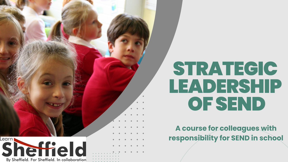 🧠Our Strategic Leadership of SEND course with David Bartram finishes next week with a full-day session at Learn Sheffield. Get more info here: learnsheffield.co.uk/Training/Strat… Contact us at bookings@learnsheffield.co.uk to find out about later cohorts.