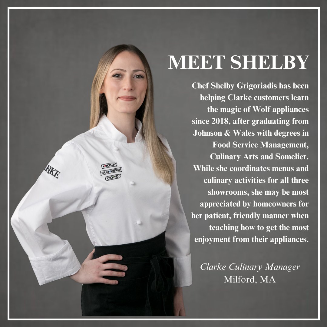 #MeettheShowroomTeam

Meet our Clarke Culinary Manager 𝐒𝐡𝐞𝐥𝐛𝐲 𝐆𝐫𝐢𝐠𝐨𝐫𝐢𝐚𝐝𝐢𝐬 from our Milford showroom! 

#clarkeshowrooms #subzerowolfcove #subzerowolf #meettheteam #luxuryappliances #kitchenrenovation #kitchenremodel #dreamkitchen #luxurykitchen #interiordesign