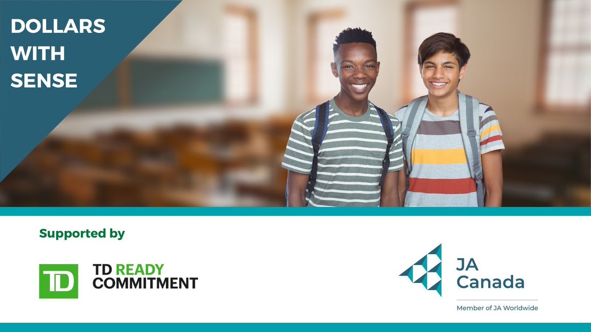 Together, with <a href="/TD_Canada/">TD (Canada)</a>, our National Financial Literacy and Development sponsor, we’re excited to share the enhanced interactive activities &amp; resources in the Dollars with Sense program. Visit jacanada.org/about-us/our-l… to connect with your local JA office today and learn more!