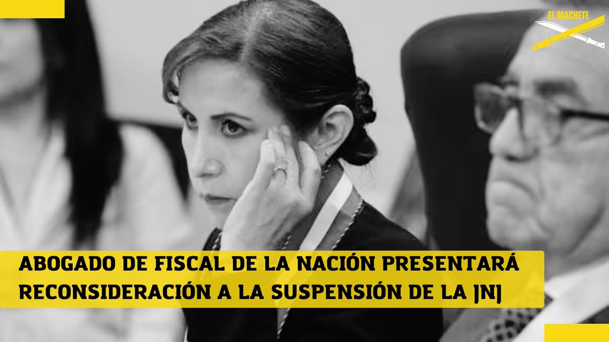 PeruMachete's tweet photo. El abogado de la fiscal de la Nación, #PatriciaBenavides, Mario Peña Flores, se pronunció respecto a la suspensión de seis meses resuelta por la Junta Nacional de Justicia (#JNJ) en contra de su defendida. >>> https://t.co/YILkMcLMsV https://t.co/uXSqIEgTks