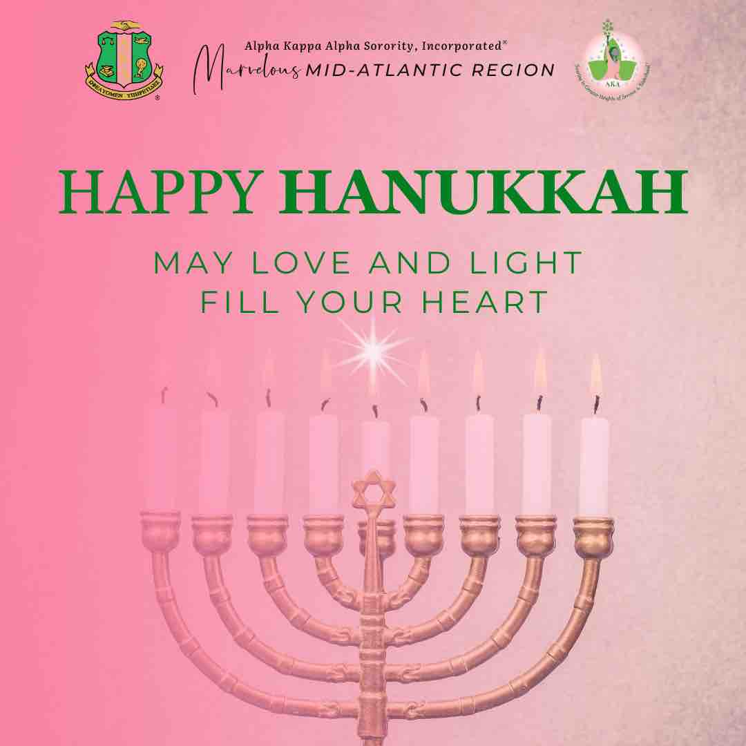 MidAtlanticAKA's tweet photo. Happy Hanukkah to all who are preparing to celebrate this evening! https://t.co/ErobXtGRoA