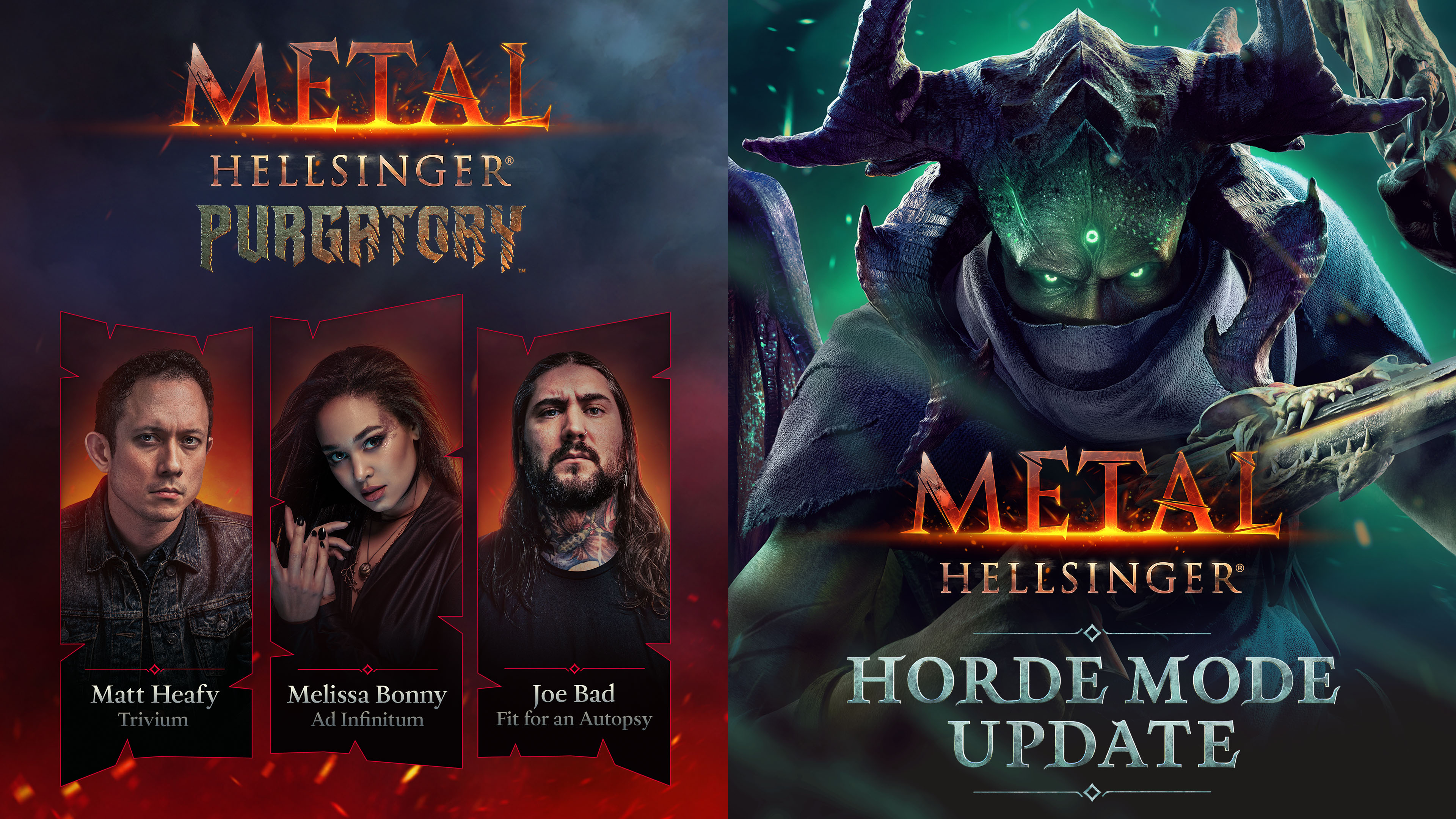 Metal: Hellsinger on X: Get your necks ready and sharpen your claws.  Leviathan and Purgatory are coming to PC, Xbox Series & PS5 on December  7th. 😈Leviathan (Free update) - New horde