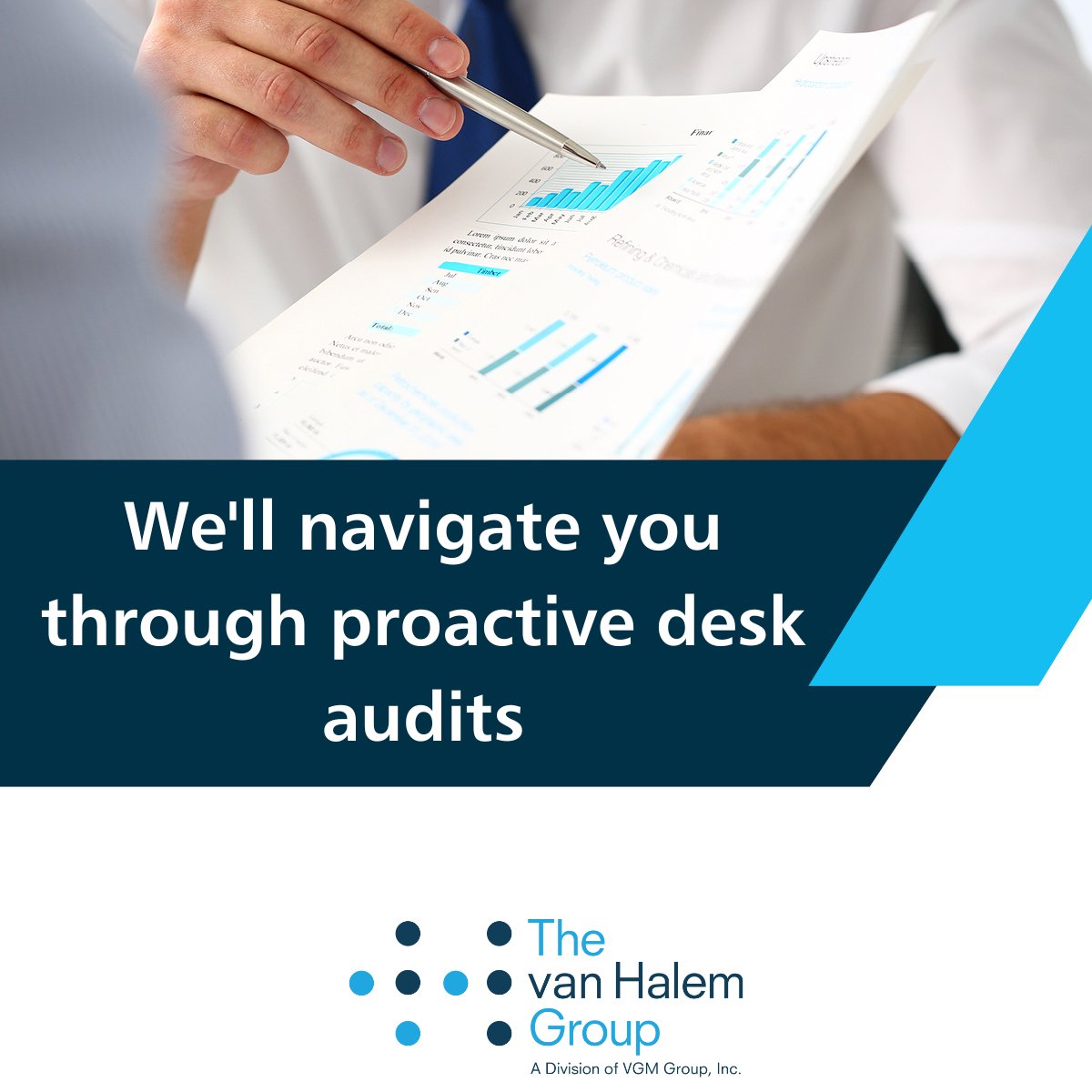 Looking for on-going desk audits? The van Halem Group offers both quarterly and one-time proactive desk audits.  Our team will provide a risk analysis, choose a random sample and provide you with follow-up education.  Learn more here: loom.ly/DRm77vw